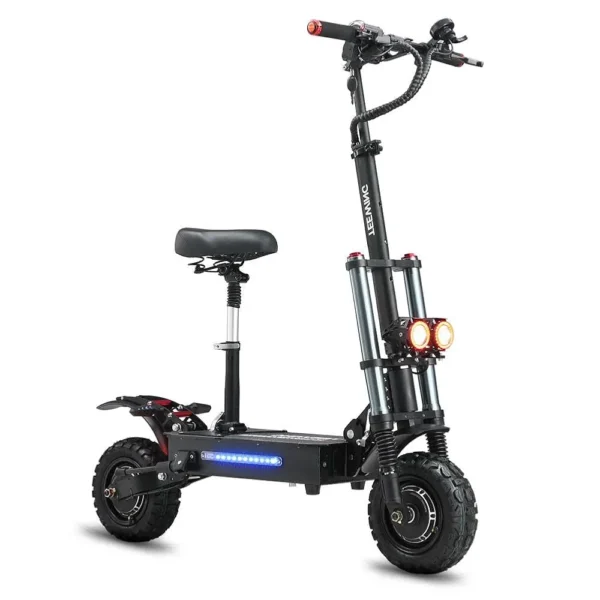 Scooter for Adults, Teewing X5 55mph Electric Scooter with 6000W Dual Motor, Scooters with 60V38AH Lithium Battery & 75 Miles Long Range, 11" Tubeless Hybrid Tires