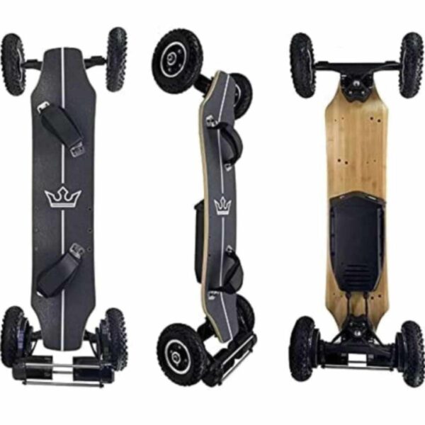 Bamboo Series Off-Road All Terrain Electric Skateboard, Ultra-Long 20-31 Miles Range Mountain Board, Highest 28-32 MPH Top Speed,155-175mm Wheels, Professional for Adult Riders
